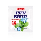 Пробник гель-смазки Tutti-frutti со вкусом мяты - 4 гр. - Биоритм - купить с доставкой в Балаково