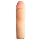 Телесная насадка-удлинитель на пенис PERFORMANCE 1.5INCH COCK XTENDER - 16 см. - Blush Novelties - в Балаково купить с доставкой