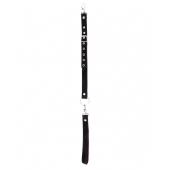 Бордовый поводок для ошейника Ladys Arsenal - БДСМ Арсенал - купить с доставкой в Балаково