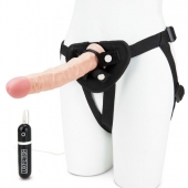 Регулируемые трусики с вибрирующей насадкой - 21 см. - Lux Fetish - купить с доставкой в Балаково