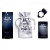 Темно-серое эрекционное кольцо Vibrating Love Ring с вибрацией - Fifty Shades of Grey - в Балаково купить с доставкой