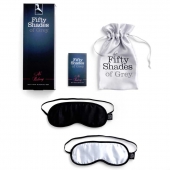 Набор из двух масок на глаза Soft Blindfold Twin Pack - Fifty Shades of Grey - купить с доставкой в Балаково