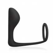 Стимулятор простаты с фиксацией эрекционным кольцом Prostate Gear - BlueLine - в Балаково купить с доставкой