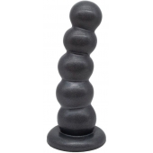 Черная насадка-плаг на харнесс PLATINUM 7 - 19,5 см. - LOVETOY (А-Полимер) - купить с доставкой в Балаково