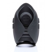 Темно-серый инновационный мужской осциллятор PULSE SOLO LUX с пультом ДУ - Hot Octopuss - в Балаково купить с доставкой