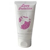 Лубрикант на водной основе с ароматом малины Love Protection Raspberry - 50 мл. - Lola Games - купить с доставкой в Балаково