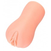 Телесный вибромастурбатор-вагина с рельефом EMILY AUTO - KOKOS - в Балаково купить с доставкой