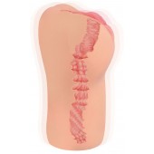 Телесный вибромастурбатор-вагина с рельефом BELLANA AUTO - KOKOS - в Балаково купить с доставкой