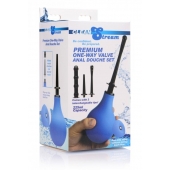 Анальный душ с 3 насадками Premium One-way Valve Anal Douche Set - XR Brands - купить с доставкой в Балаково