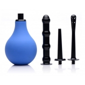 Анальный душ с 3 насадками Premium One-way Valve Anal Douche Set - XR Brands - купить с доставкой в Балаково