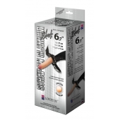 Пояс-трусики с насадкой Glamour - 17 см. - LOVETOY (А-Полимер) - купить с доставкой в Балаково