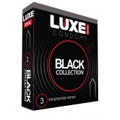 Черные презервативы LUXE Royal Black Collection - 3 шт. - Luxe - купить с доставкой в Балаково