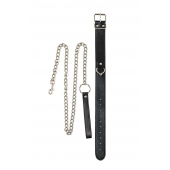 Черный ошейник с поводком Wild - Lola Games - купить с доставкой в Балаково