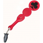 Шлёпалка  Трефы  с анальным плагом - LOVETOY (А-Полимер) - купить с доставкой в Балаково