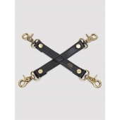 Черный фиксатор для манжет Bound to You Faux Leather Hogtie - Fifty Shades of Grey - купить с доставкой в Балаково