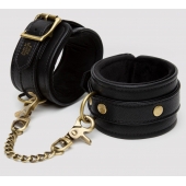 Черные оковы на ноги Bound to You Faux Leather Ankle Cuffs - Fifty Shades of Grey - купить с доставкой в Балаково