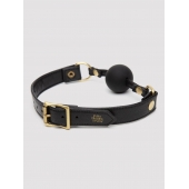 Черный кляп-шар Bound to You Faux Leather Ball Gag - Fifty Shades of Grey - купить с доставкой в Балаково