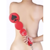 Шлёпалка  Пики  с анальным плагом - LOVETOY (А-Полимер) - купить с доставкой в Балаково