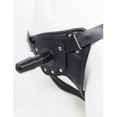 Черный пояс для насадок CLASS STRAP Restyling - LOVETOY (А-Полимер) - купить с доставкой в Балаково