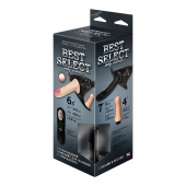 Черный женский пояс BEST SELECT с 3 насадками и вибрацией - LOVETOY (А-Полимер) - купить с доставкой в Балаково