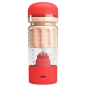 Вибромастурбатор-вагина Emily в красной колбе - Baile - в Балаково купить с доставкой