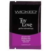 Лубрикант на водной основе для использования с игрушками WICKED Toy Love - 3 мл. - Wicked - купить с доставкой в Балаково