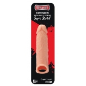 Телесная насадка EXTENDER WITH BALL STRAP 6.5 - 17 см. - Dream Toys - в Балаково купить с доставкой