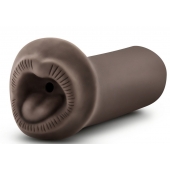 Коричневый мастурбатор-ротик Naughty Nicole - Blush Novelties - в Балаково купить с доставкой