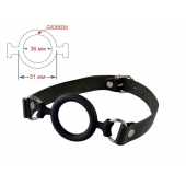 Черный кляп-рамка на регулируемых ремешках - Sitabella - купить с доставкой в Балаково