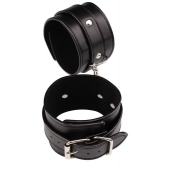 Черные оковы Classic Ankle Cuffs - Chisa - купить с доставкой в Балаково