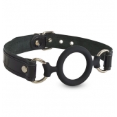 Силиконовый кляп-рамка на кожаных ремешках - Sitabella - купить с доставкой в Балаково