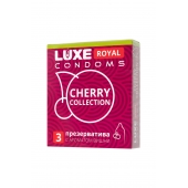 Презервативы с ароматом вишни LUXE Royal Cherry Collection - 3 шт. - Luxe - купить с доставкой в Балаково