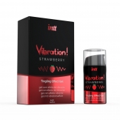 Жидкий интимный гель с эффектом вибрации Vibration! Strawberry - 15 мл. - INTT - купить с доставкой в Балаково