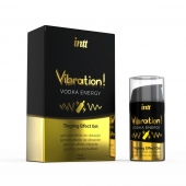 Жидкий интимный гель с эффектом вибрации Vibration! Vodka Energy - 15 мл. - INTT - купить с доставкой в Балаково