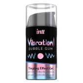 Жидкий интимный гель с эффектом вибрации Vibration! Bubble Gum - 15 мл. - INTT - купить с доставкой в Балаково