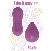 Фиолетовые вагинальные виброшарики Era с пультом ДУ - Lola Games