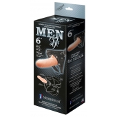 Телесный пустотелый харнесс MEN Style - 17,5 см. - LOVETOY (А-Полимер) - купить с доставкой в Балаково