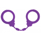 Фиолетовые силиконовые наручники Suppression - Lola Games - купить с доставкой в Балаково