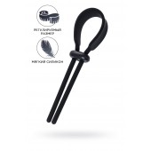 Черное эрекционное лассо на пенис Keb - A-toys - в Балаково купить с доставкой