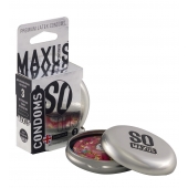 Экстремально тонкие презервативы в железном кейсе MAXUS Extreme Thin - 3 шт. - Maxus - купить с доставкой в Балаково