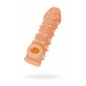 Телесная закрытая насадка с пупырышками Cock Sleeve Size M - 15,6 см. - KOKOS - в Балаково купить с доставкой
