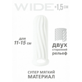 Белый фаллоудлинитель Homme Wide - 13 см. - Lola Games - в Балаково купить с доставкой