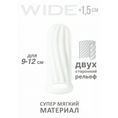 Белый фаллоудлинитель Homme Wide - 11 см. - Lola Games - в Балаково купить с доставкой