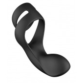Черное эрекционное кольцо Benedict для стимуляции промежности - Svakom - в Балаково купить с доставкой