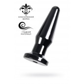 Черная анальная втулка Gemini β - 12,3 см. - POPO Pleasure