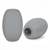 Серый двусторонний мастурбатор MINI BUBBLE - Zolo - в Балаково купить с доставкой