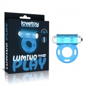 Голубое, светящееся в темноте эрекционное виброкольцо Lumino Play Vibrating Penis Ring - Lovetoy - в Балаково купить с доставкой