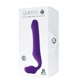 Фиолетовый безремневой страпон Queens L - Adrien Lastic - купить с доставкой в Балаково