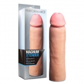 Телесная фаллическая насадка на пенис Magnum Xtender - 23 см. - Blush Novelties - в Балаково купить с доставкой