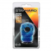 Голубое эрекционное виброкольцо Reusable 5 Function Cock Ring - Blush Novelties - в Балаково купить с доставкой